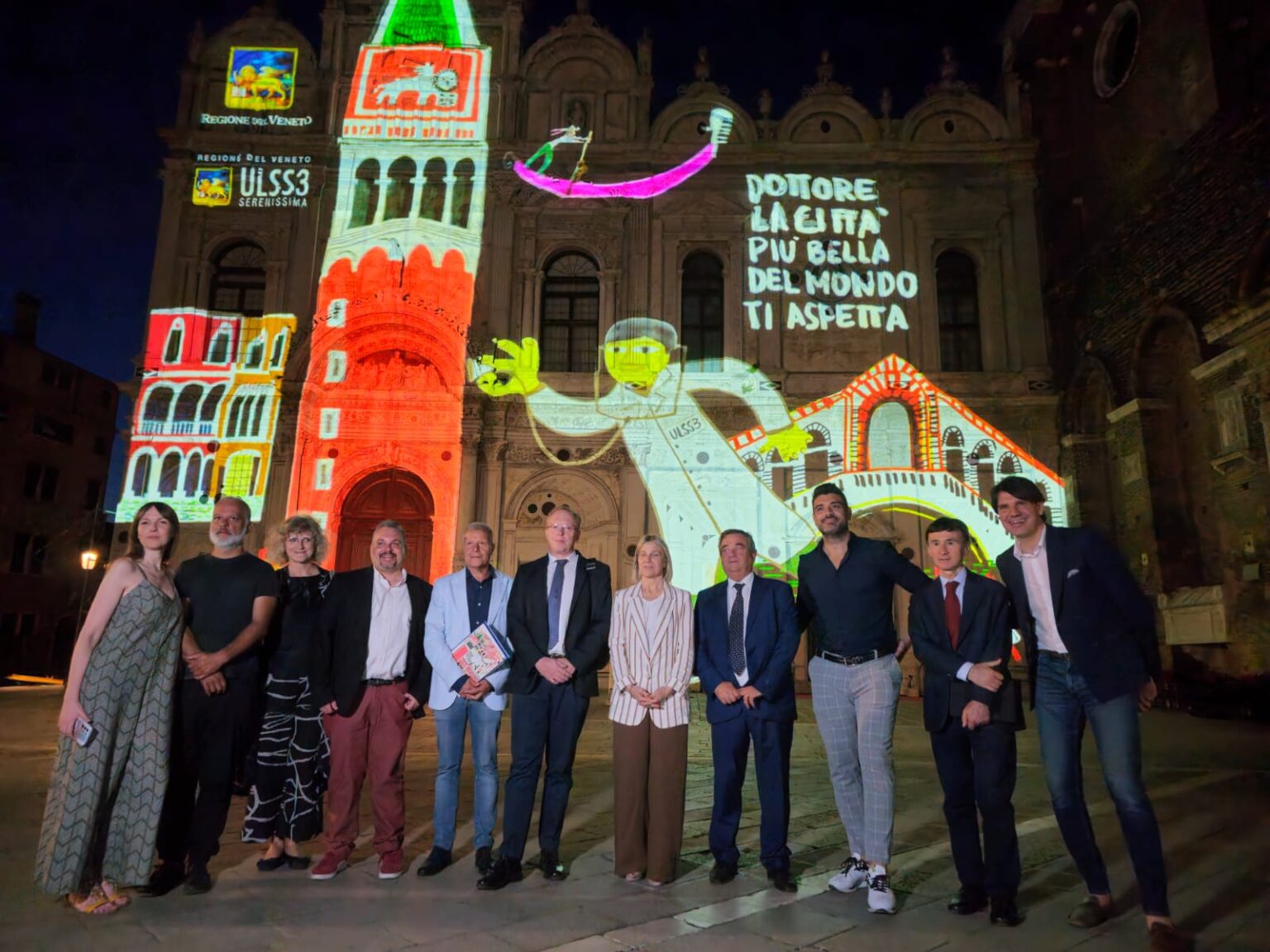 Video mapping - hospital façade